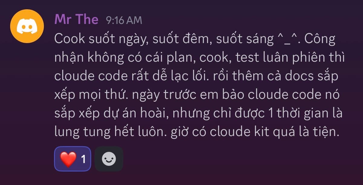 Discord testimonial from Mr The